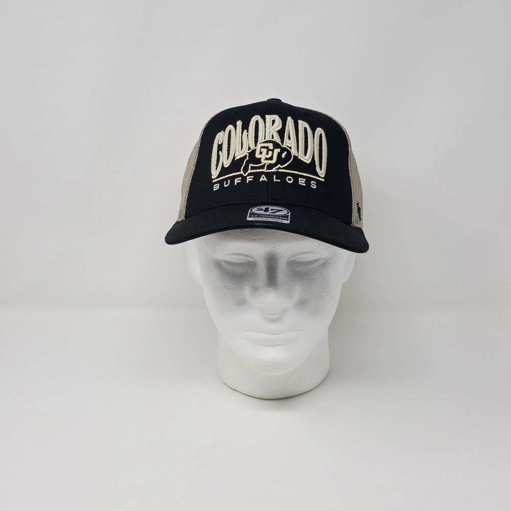 '47 Brand NCAA Colorado Buffaloes Football Arid Adjustable Trucker Hat Cap Black